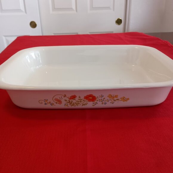 Vintage Corning Ware Wildflower Open Roaster A-76 - Picture 1 of 11